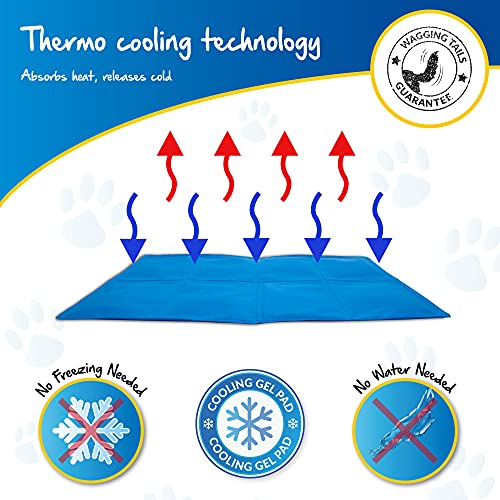 PawPride The SelfCooling Pet Mat Pad PressureActivated Cool Gel Technology Help Your Dog