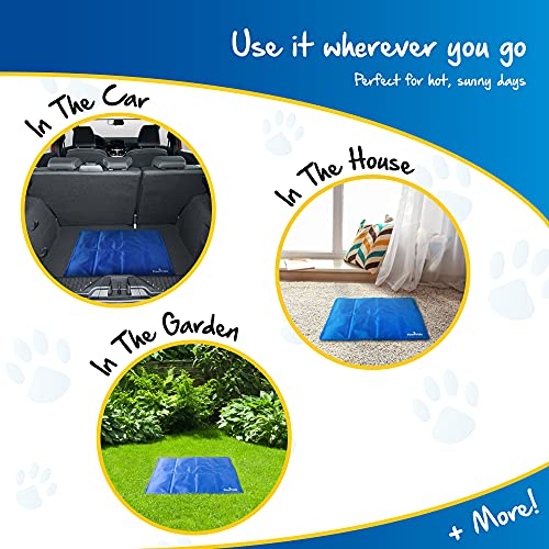 PawPride The SelfCooling Pet Mat Pad PressureActivated Cool Gel Technology Help Your Dog